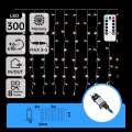 Aigostar - Guirlande LED d'extérieur 300 LED/8 fonctions 3 x 1 m IP44 blanc froid + télécommande