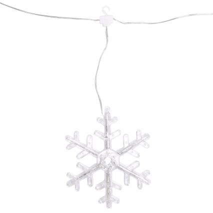 Aigostar - Guirlande lumineuse LED d'extérieur 84 LED/8 fonctions 1,2x1m IP44 blanc chaud à motifs flocon