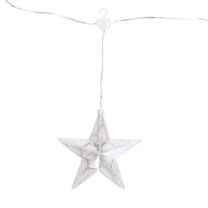 Aigostar - Guirlande de Noël LED extérieure 70 LED 1,2 x 1 m IP44, blanc chaud, motif étoiles