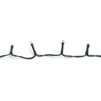 Aigostar - Guirlande lumineuse d'extérieur 100 LED / 8 fonctions, alimentée par 3 piles AA, 5,3 m, IP44, multicolore