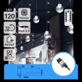 Aigostar - Guirlande LED extérieure 120 LED / 8 fonctions 3 x 0,6 m IP44 blanc froid + télécommande