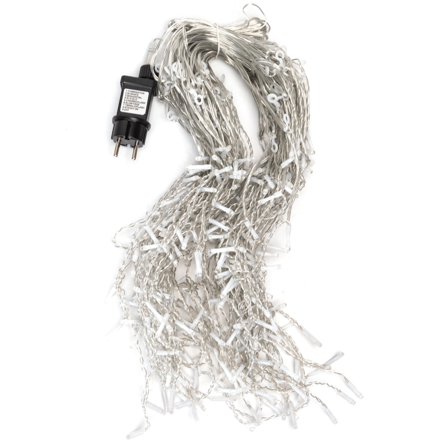 Aigostar - Guirlande lumineuse LED extérieure 300xLED/8 fonctions 15x0,4 m IP44 blanc froid