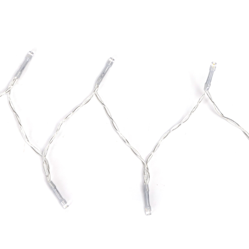 Aigostar - Guirlande LED extérieure 50xLED/8 fonctions 3xAA 5,3m IP44 blanc chaud