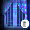 Aigostar - Guirlande LED extérieure de Noël 200 LED/8 fonctions 3xAA 5x2m IP44 multicolore