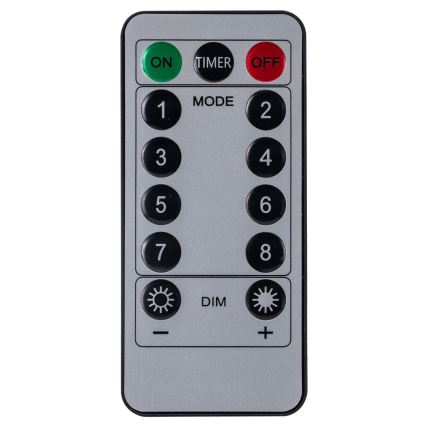 Aigostar - Guirlande lumineuse LED d'extérieur pour Noël 120xLED/8 fonctions 3x0,6 m IP44 blanc chaud + télécommande