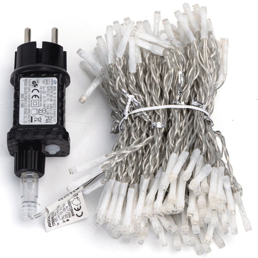 Aigostar - Guirlande lumineuse de Noël extérieure 192 LED/8 fonctions 4,5 x 1,2 m IP44 multicolore