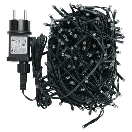 Aigostar - Guirlande LED d'extérieur pour Noël 200xLED/8 fonctions 20m IP44 blanc froid