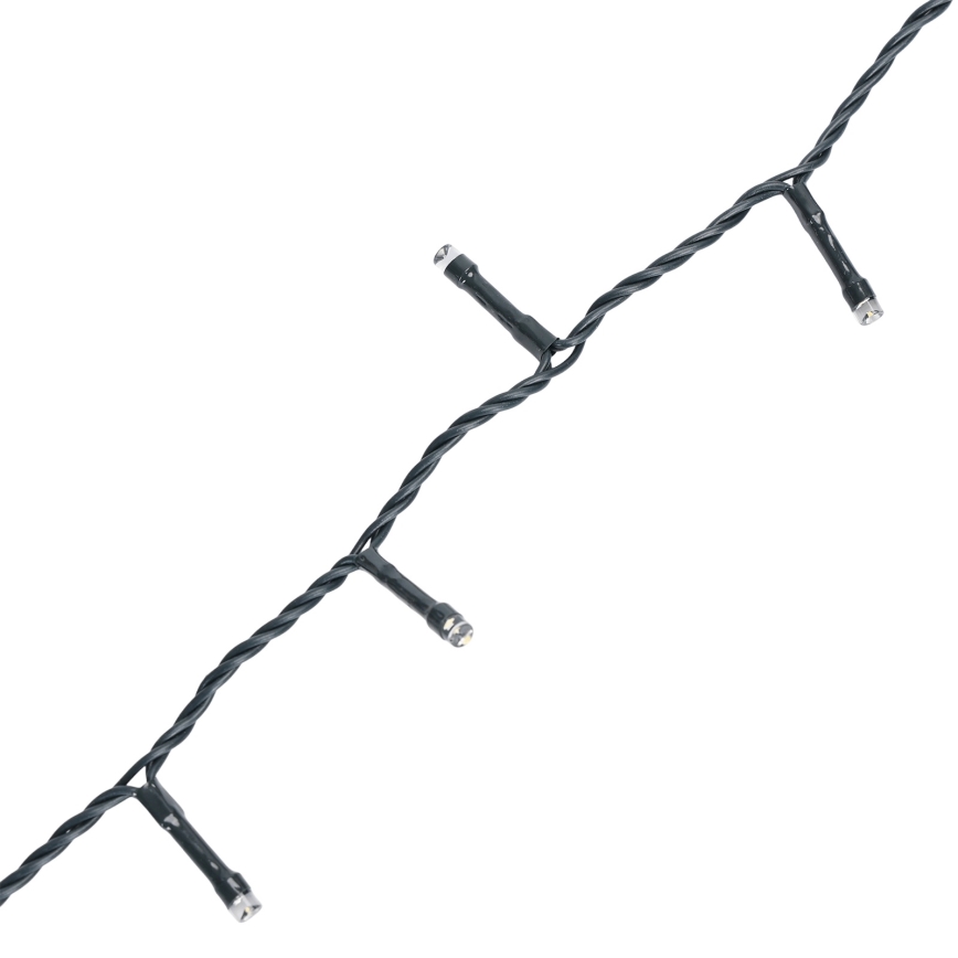 Aigostar - Guirlande lumineuse LED d'extérieur pour Noël, 500 LED, 8 fonctions, 4 × piles AA, 25,3 m, IP44, multicolore