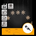 Aigostar - Guirlande lumineuse de Noël extérieure LED 84xLED/8 fonctions 1,2x1m IP44 blanc chaud flocons