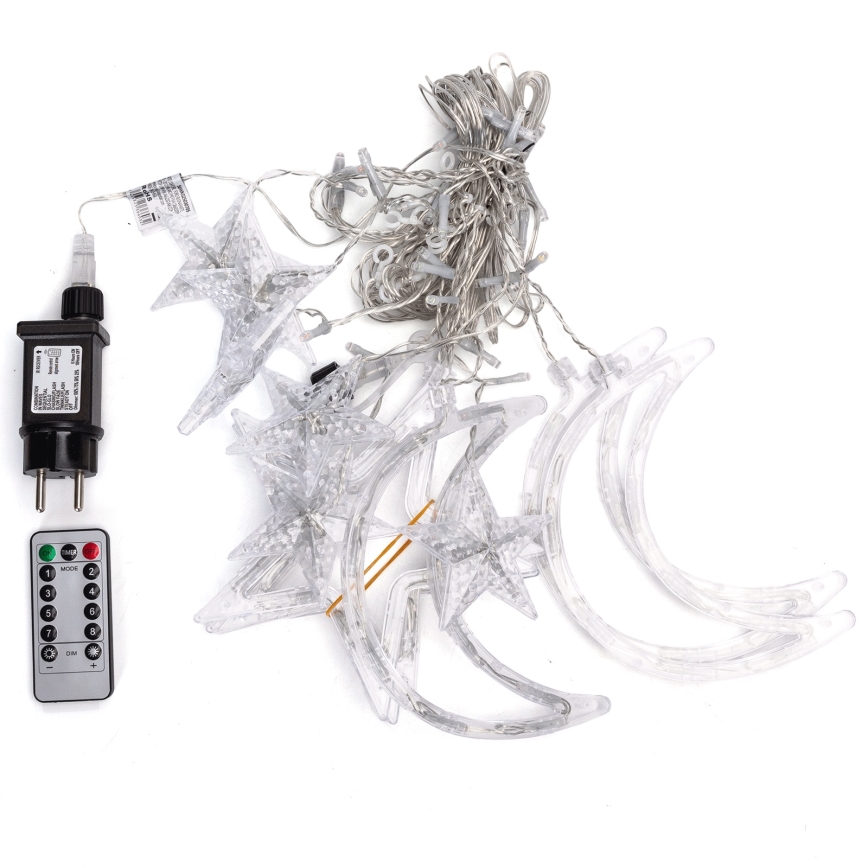 Aigostar - Guirlande lumineuse d'extérieur LED RGBY, 120 LED, 8 modes, 3×0,6 m, IP44, multicolore + télécommande