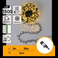 Aigostar - Guirlande lumineuse de Noël LED d'extérieur 1500xLED/8 fonctions 33m IP44 blanc chaud