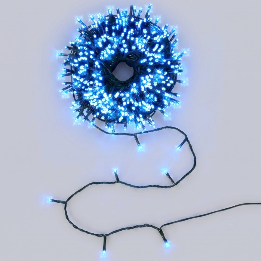 Aigostar - Guirlande lumineuse de Noël LED d'extérieur 200 LED, 23 m, IP44, bleu