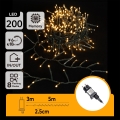 Aigostar - Guirlande lumineuse de Noël LED d'extérieur 200 LED/8 fonctions 8m IP44 blanc chaud
