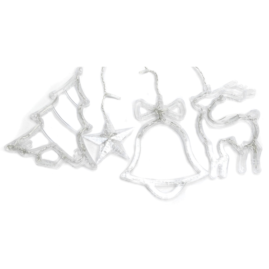 Aigostar - Guirlande LED de Noël d'extérieur 120xLED/8 fonctions 3x0,6m IP44 blanc froid + télécommande