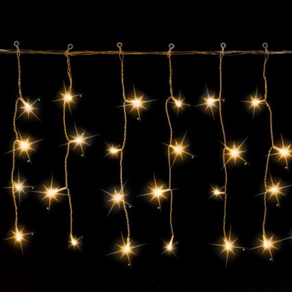 Aigostar - Guirlande lumineuse de Noël LED extérieure 200 LED 8 x 0,4 m IP44 blanc chaud