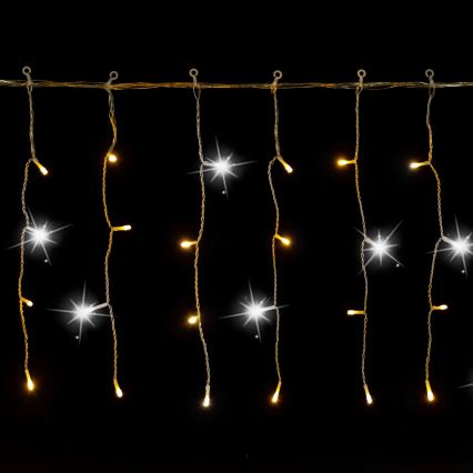 Aigostar - Guirlande lumineuse de Noël LED extérieure 200 LED 8 x 0,4 m IP44 blanc chaud