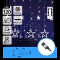 Aigostar - Guirlande lumineuse d'extérieur 120 LED / 8 fonctions 3 x 0,6 m IP44 blanc froid + télécommande
