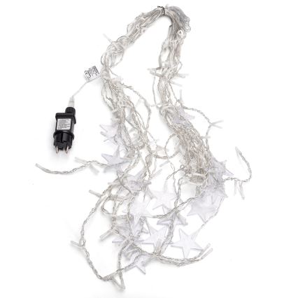 Aigostar - Guirlande LED d'extérieur 168xLED/8 fonctions 3x1,5m IP44 blanc chaud étoiles