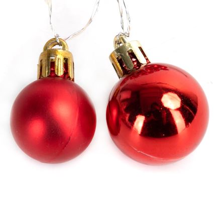 Aigostar - Guirlande lumineuse LED 2 m, 20 LED, 3xAA, blanc chaud