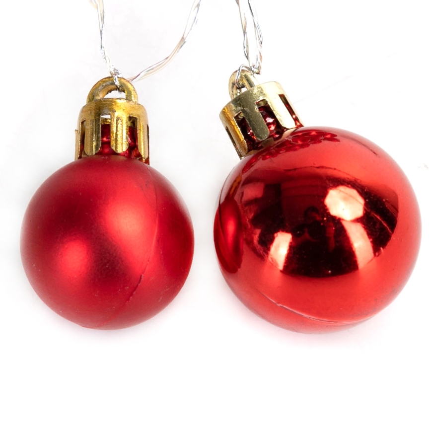 Aigostar - Guirlande lumineuse LED 2 m, 20 LED, 3xAA, blanc chaud