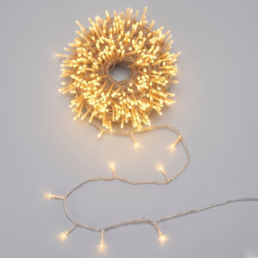 Aigostar - Guirlande lumineuse LED 50xLED/3xAA 5,3m blanc chaud