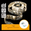 Aigostar - Guirlande lumineuse LED 50xLED/3xAA 5 m blanc chaud argentée
