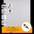 Aigostar - Guirlande lumineuse LED de Noël extérieure 180 LED/8 fonctions 3,9x1,8m IP44 blanc chaud
