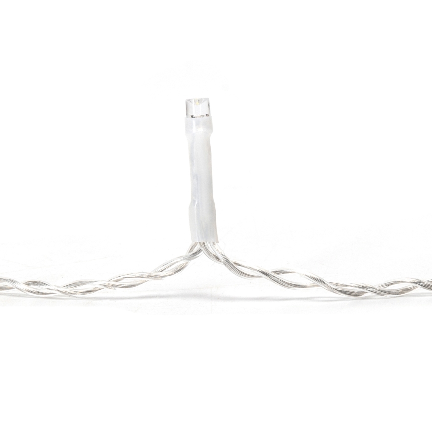 Aigostar - Guirlande lumineuse LED d'extérieur 100 LED / 8 modes 5 x 0,4 m IP44 blanc froid
