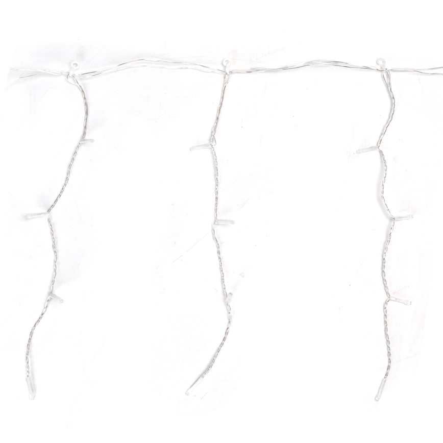 Aigostar - Guirlande lumineuse LED d'extérieur 100 LED / 8 modes 5 x 0,4 m IP44 blanc froid