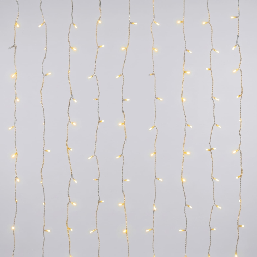 Aigostar - Guirlande lumineuse LED d'extérieur 200xLED/8 fonctions 3xAA 5x2m IP44 blanc chaud