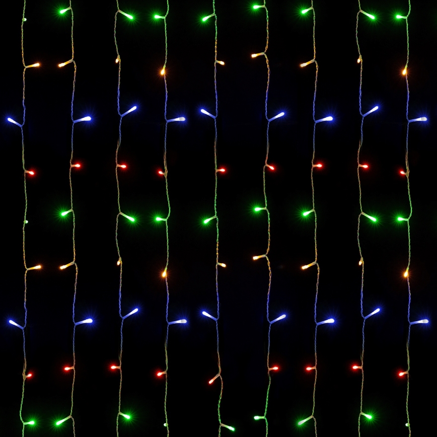 Aigostar - Guirlande lumineuse LED d'extérieur 234 LEDs, 8 modes d'éclairage, 1,2x1,8 m, IP44, multicolore