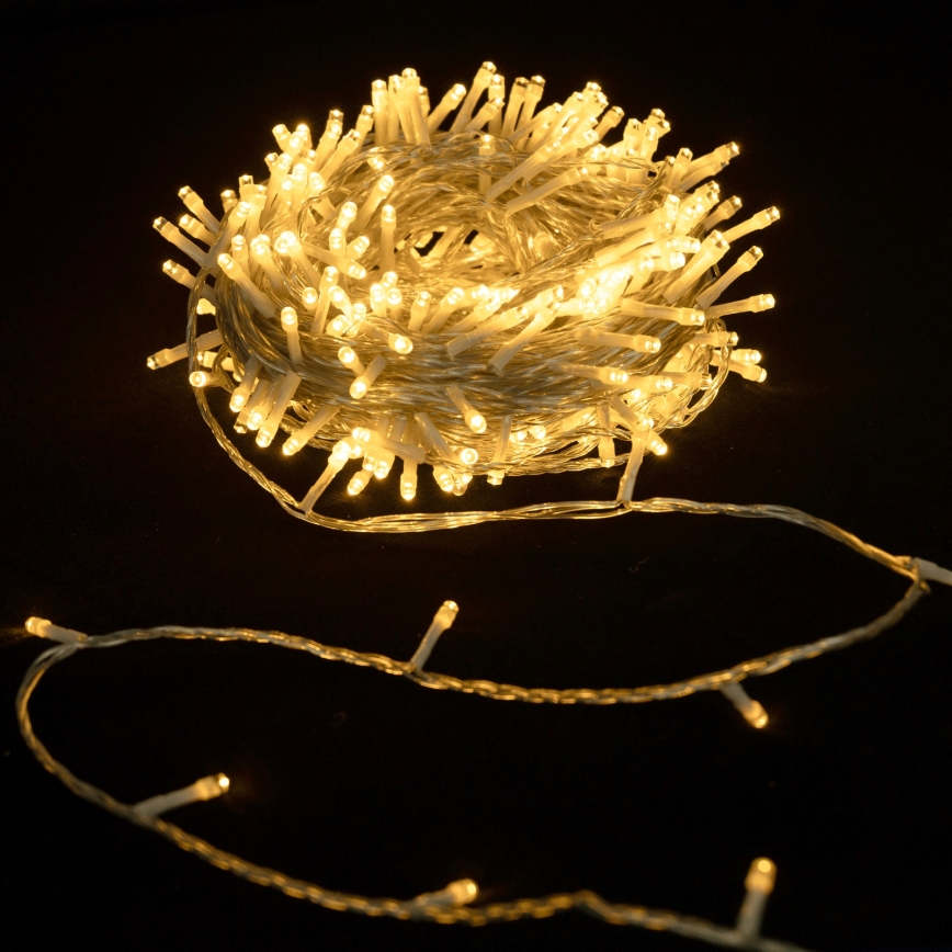 Aigostar - Guirlande lumineuse LED extérieure, 400 LED, 8 modes, 20 m, IP44, blanc chaud