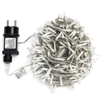Aigostar - Guirlande lumineuse LED extérieure, 400 LED, 8 modes, 20 m, IP44, blanc chaud