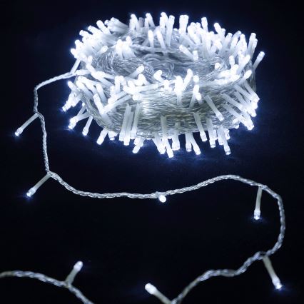 Aigostar - Guirlande lumineuse LED d'extérieur 50xLED 5,3m IP44 blanc froid