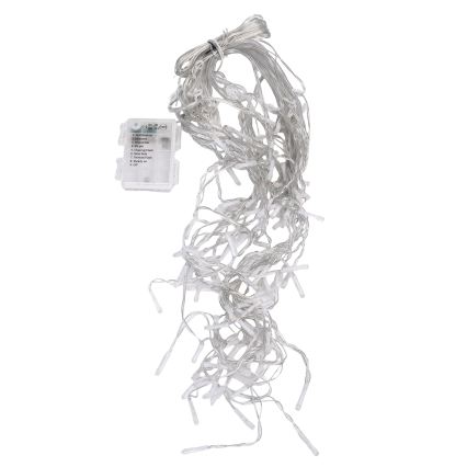 Aigostar - LED Guirlande lumineuse de Noël extérieure 100xLED/8 fonctions 3xAA 8x06m IP44 multicolore