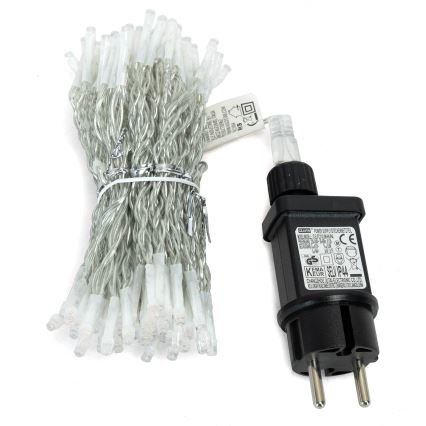 Aigostar - Guirlande lumineuse LED d'extérieur 300 LED/8 modes 3x1m IP44 blanc chaud + télécommande