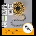 Aigostar - Guirlande lumineuse LED d'extérieur pour Noël 500xLED/8 fonctions 13m IP44 blanc chaud