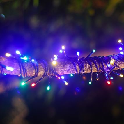 Aigostar - Guirlande lumineuse solaire à LED, 100 LED, 8 modes, 12 m, IP65, multicolore