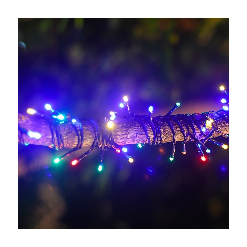 Aigostar - Guirlande lumineuse solaire à LED, 100 LED, 8 modes, 12 m, IP65, multicolore