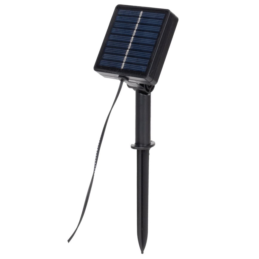 Aigostar - Guirlande solaire 100xLED/12m IP65 blanc chaud eucalyptus