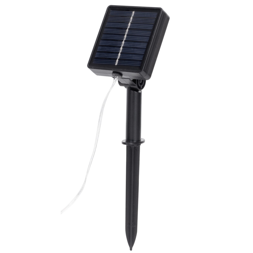 Aigostar - Guirlande solaire 70xLED/4x1m IP65 blanc chaud eucalyptus