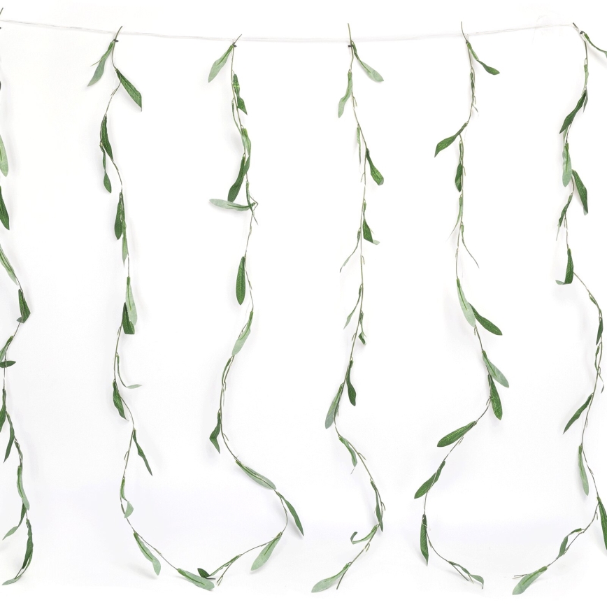 Aigostar - Guirlande solaire 70xLED/4x1m IP65 blanc chaud olive
