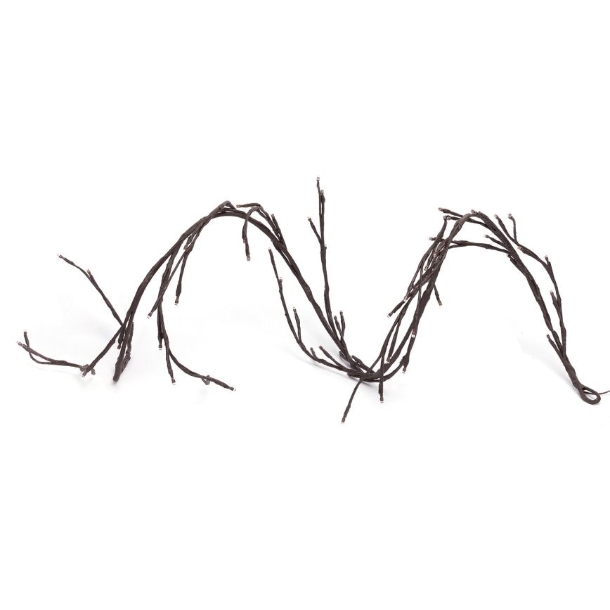 Aigostar - Guirlande solaire 72xLED/4m IP65 blanc chaud branches d'arbres