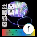 Aigostar - guirlande solaire de Noël 100 LED / 8 fonctions, 12 m, IP65, 800 mAh, multicolore