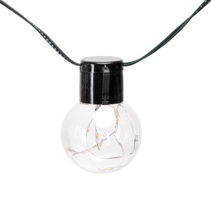 Aigostar - Guirlande solaire de Noël à LED 20 LED / 8 fonctions, 11,5 m, IP65, multicolore