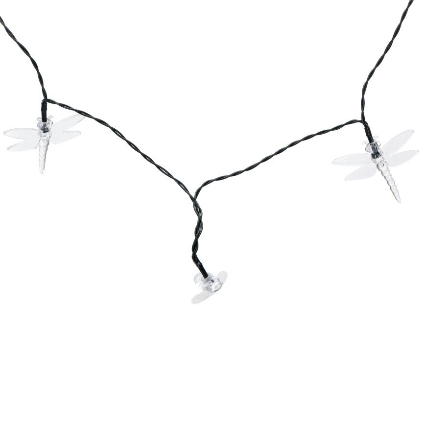 Aigostar - Guirlande solaire décorative LED 50xLED/8 fonctions 10 m 800 mAh IP65 blanc chaud