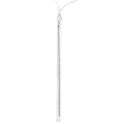 Aigostar - Guirlande solaire LED 192xLED/8m IP65 1200 mAh blanc froid