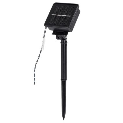 Aigostar - Guirlande solaire LED 200 LED / 8 fonctions, 22 m, IP65, multicolore, 800 mAh