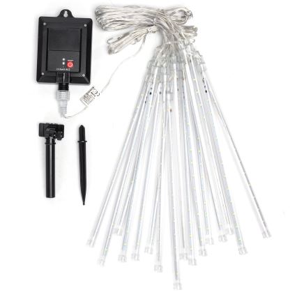 Aigostar - Guirlande solaire LED 384 LEDs / 13 m, IP65, 1200 mAh, blanc froid