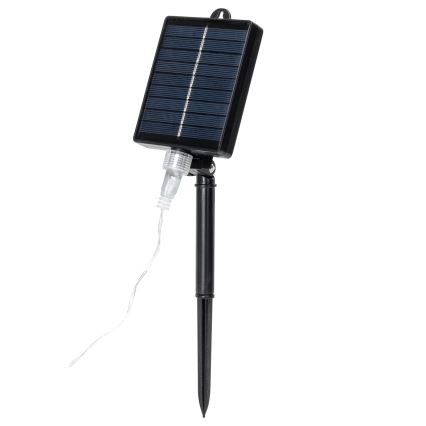 Aigostar - Guirlande solaire LED 384 LEDs / 13 m, IP65, 1200 mAh, blanc froid